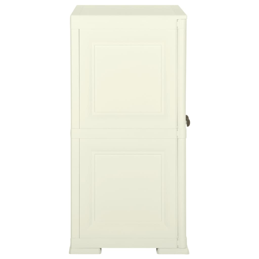 Armadietto in Plastica 79x43x85,5 cm Effetto Legno Vaniglia | homemem39