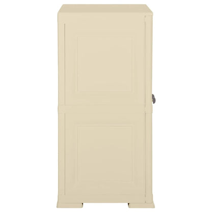 Armadietto in Plastica 79x43x85,5cm Effetto Legno Bianco Angora - homemem39