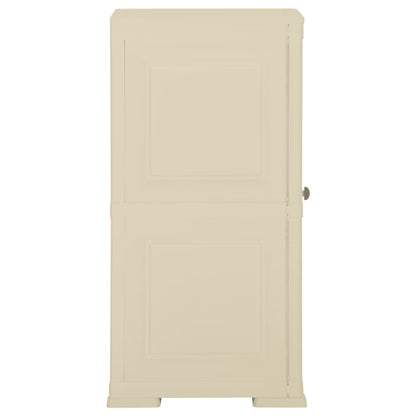 Armadietto in Plastica 40x43x85,5cm Effetto Legno Bianco Angora - homemem39