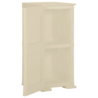 Armadietto in Plastica 40x43x85,5cm Effetto Legno Bianco Angora - homemem39