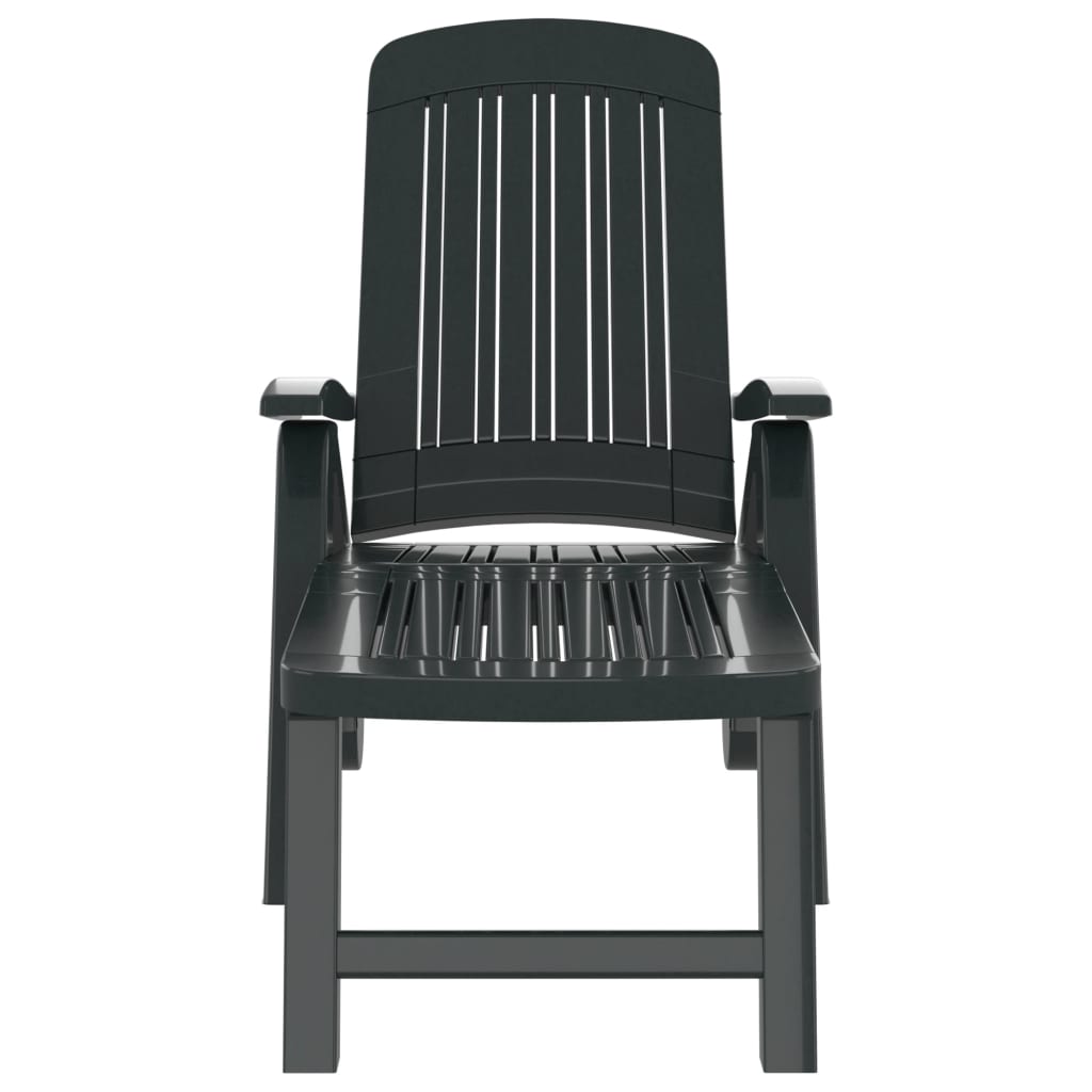 Lettino Prendisole Pieghevole in Polipropilene Verde - homemem39