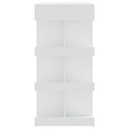 Tavolo da Bar con Ripiani Bianco 100x50x101,5 cm in Truciolato | homemem39