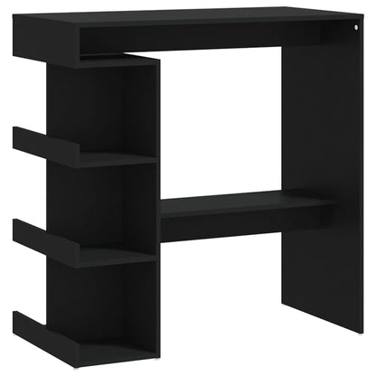 Tavolo da Bar con Ripiani Nero 100x50x101,5 cm in Truciolato - homemem39