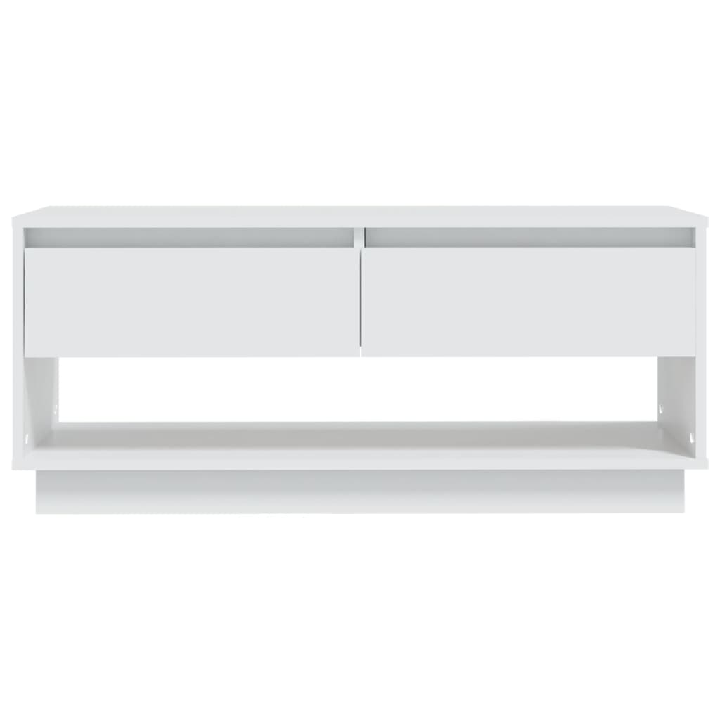 Mobile TV Bianco 102x41x44 cm in Legno Multistrato