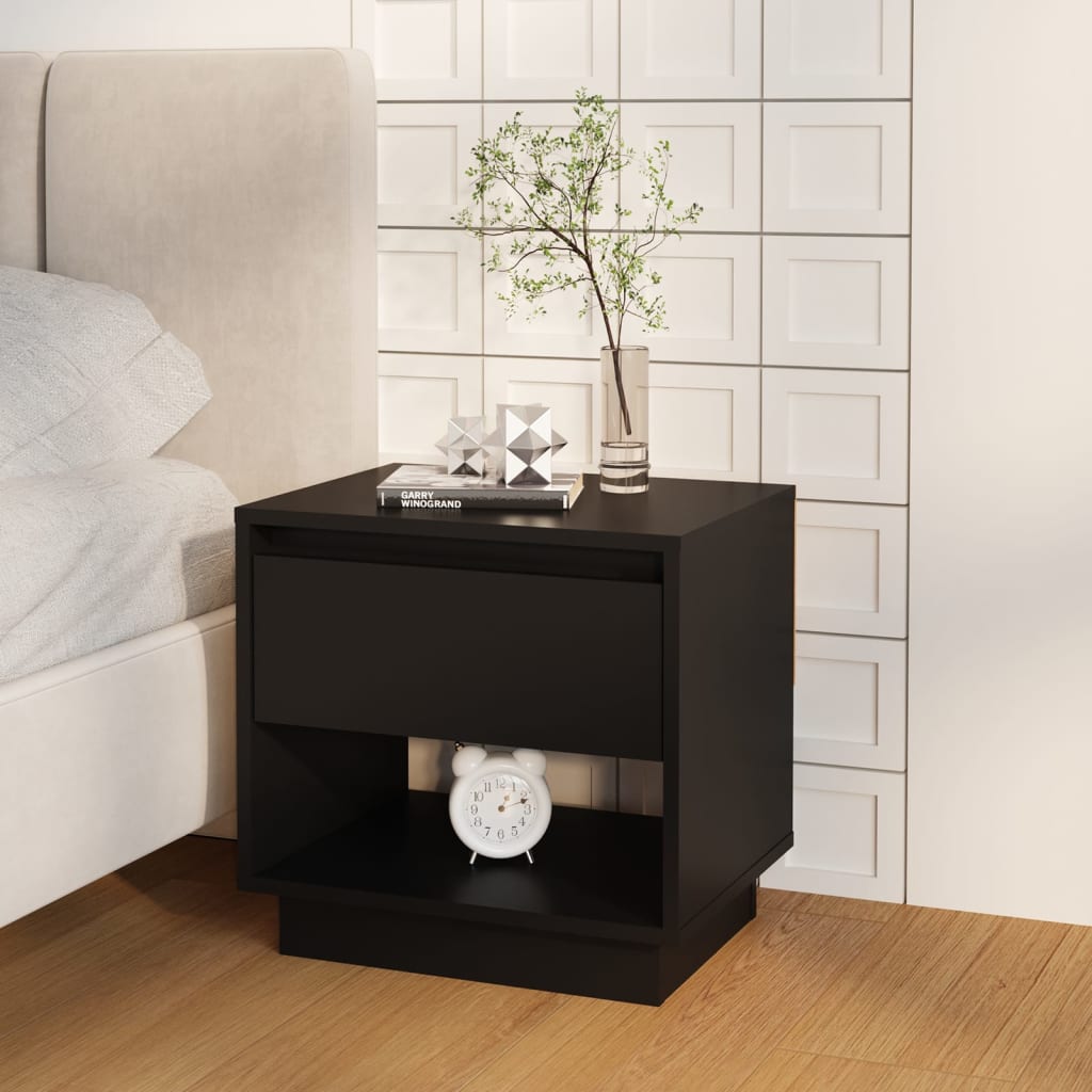 Comodini 2 pz Neri 45x34x44 cm in Truciolato - homemem39