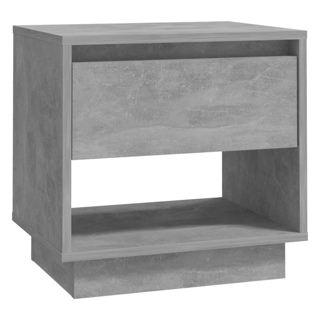 Comodini 2 pz Grigio Cemento 45x34x44 cm in Truciolato - homemem39