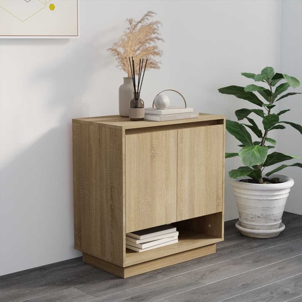 Credenza Rovere Sonoma 70x41x75 cm in Truciolato - homemem39