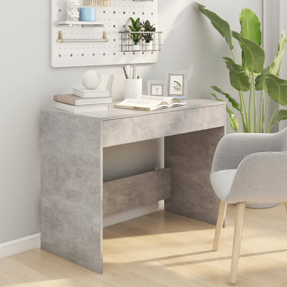 Scrivania Grigio Cemento 101x50x76,5 cm in Truciolato - homemem39