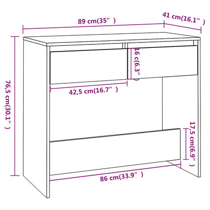 Tavolo Consolle Nero 89x41x76,5 cm in Acciaio | homemem39