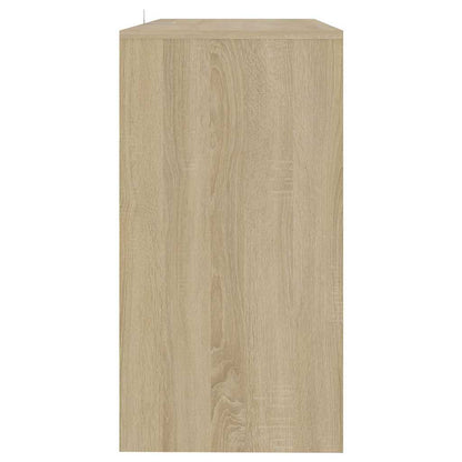 Tavolo Consolle Rovere Sonoma 89x41x76,5 cm in Acciaio