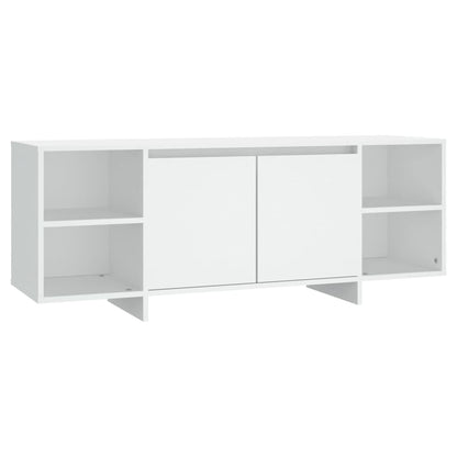 Mobile Porta TV Bianco 130x35x50 cm in Truciolato - homemem39