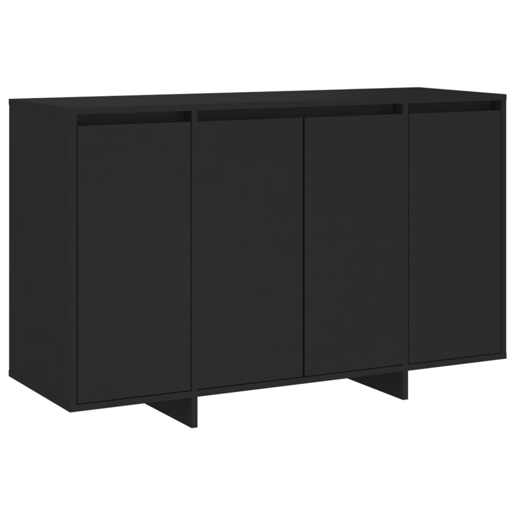 Credenza Nera 120x41x75 cm in Truciolato - homemem39