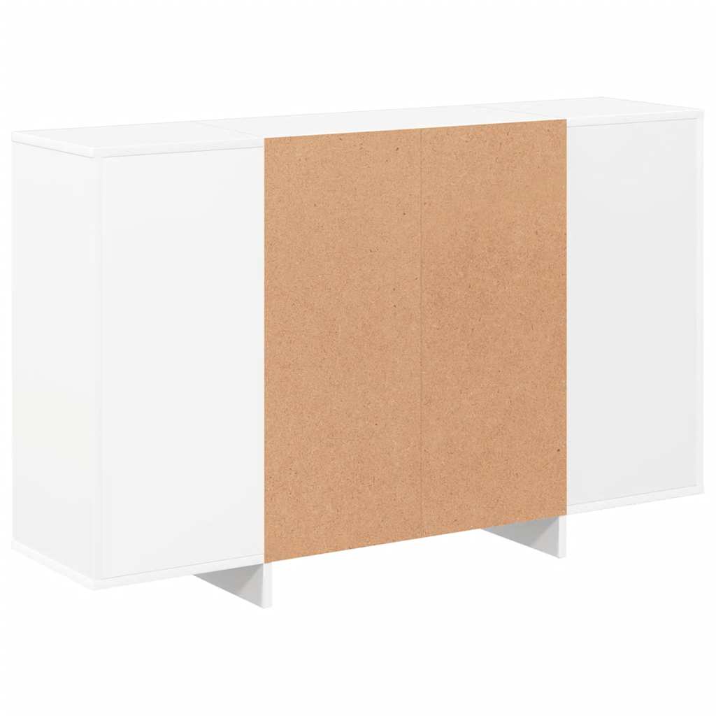 Credenza Bianca 120x30x75 cm in Legno Multistrato - homemem39