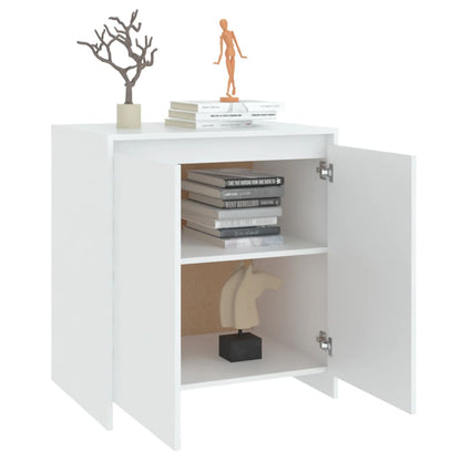 Credenza Bianca 70x41x75 cm in Legno Multistrato - homemem39