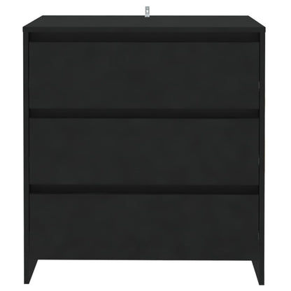 Credenza Nera 70x41x75 cm in Truciolato - homemem39