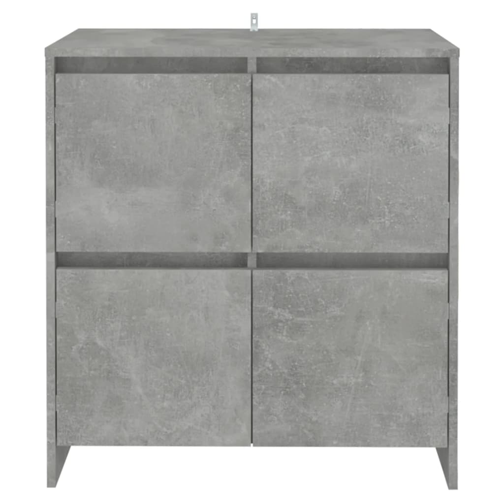 Credenza Grigio Cemento 70x41x75 cm in Truciolato - homemem39