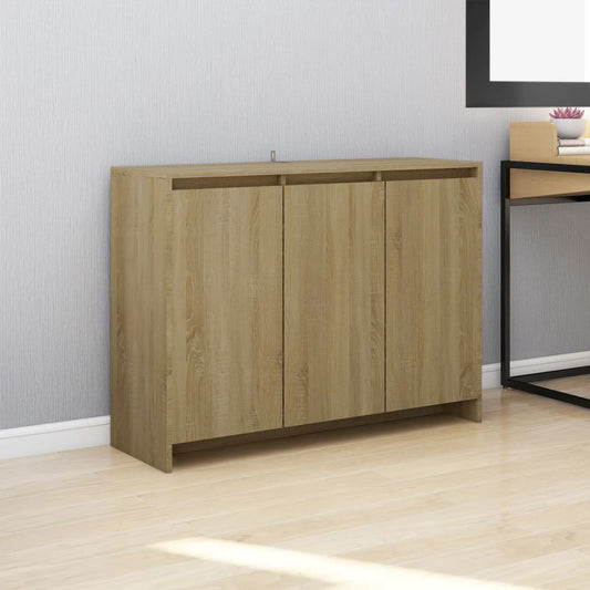 Credenza Rovere Sonoma 102x33x75 cm in Truciolato - homemem39