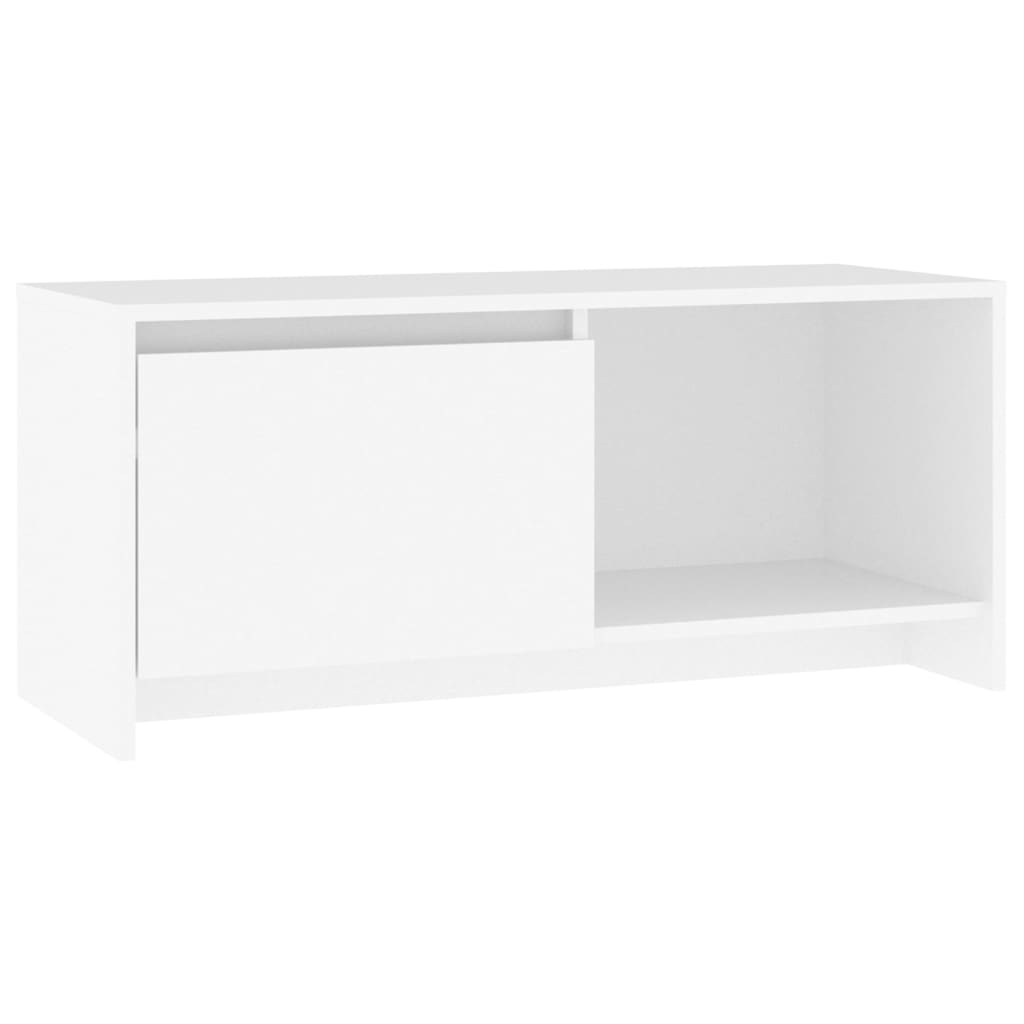 Mobile Porta TV Bianco 90x35x40 cm in Legno Multistrato - homemem39