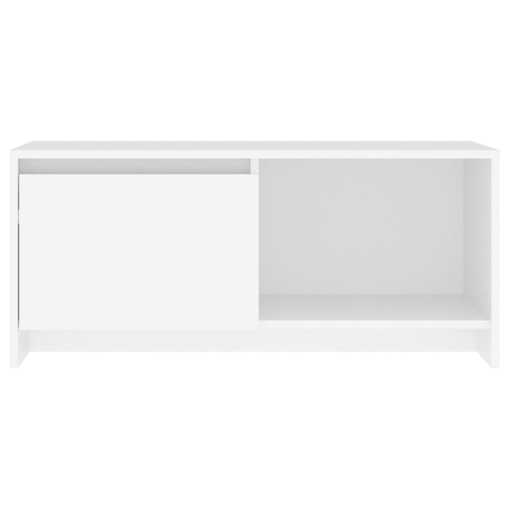 Mobile Porta TV Bianco 90x35x40 cm in Legno Multistrato - homemem39