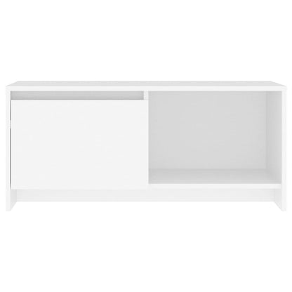 Mobile Porta TV Bianco 90x35x40 cm in Legno Multistrato - homemem39
