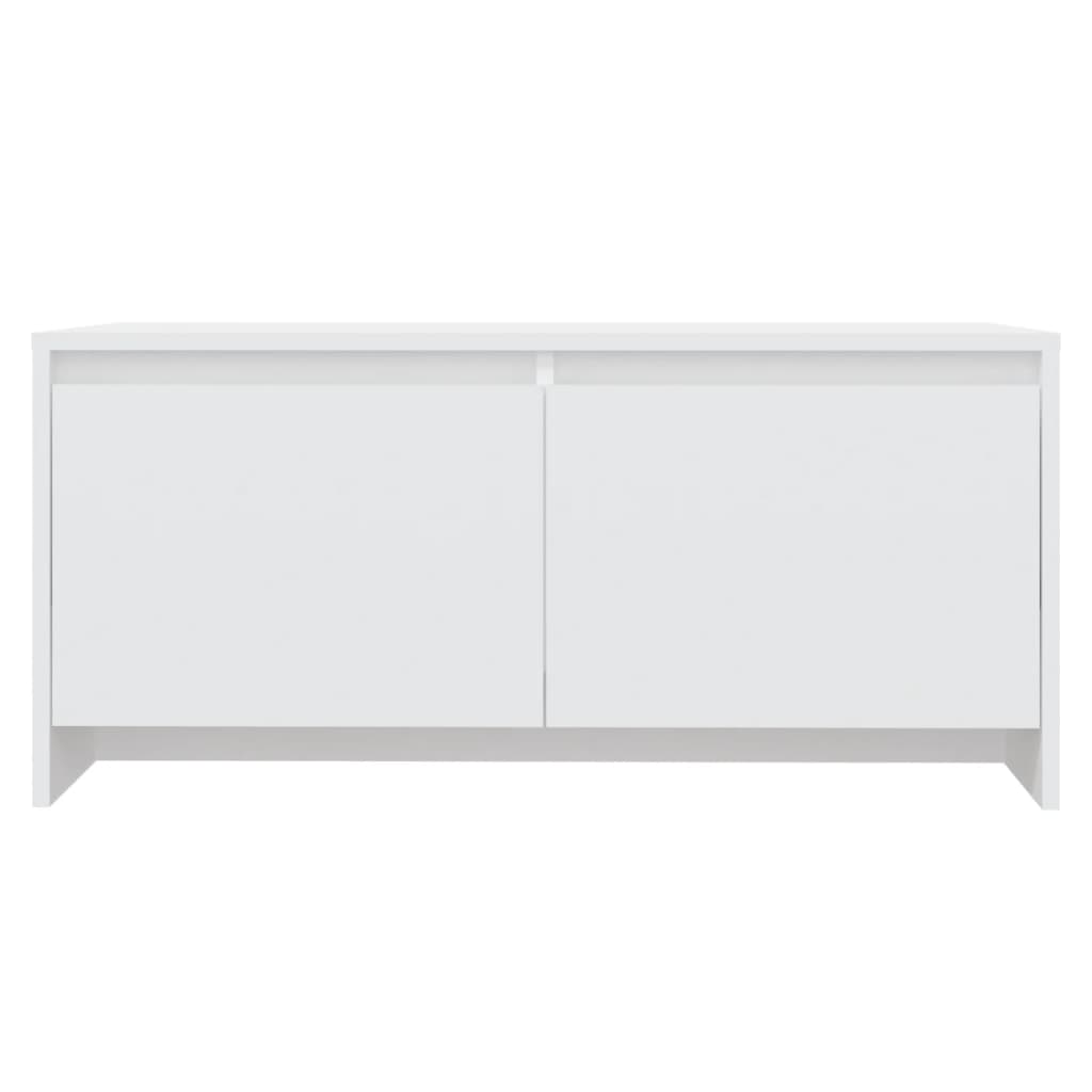 Tavolino da Salotto Bianco 90x50x41,5 cm in Legno Multistrato | homemem39
