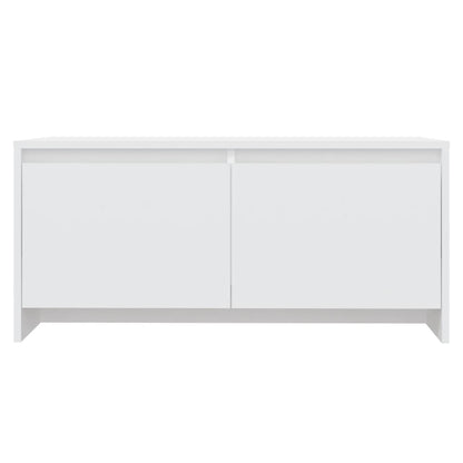 Tavolino da Salotto Bianco 90x50x41,5 cm in Legno Multistrato | homemem39