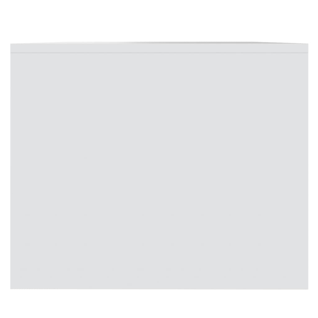 Tavolino da Salotto Bianco 90x50x41,5 cm in Legno Multistrato | homemem39