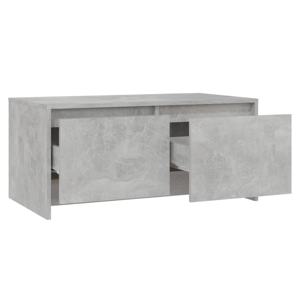 Tavolino da Salotto Grigio Cemento 90x50x41,5 cm in Truciolato | homemem39