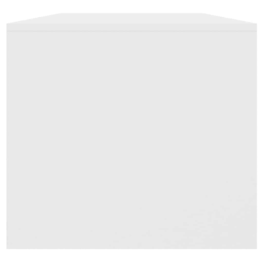 Tavolino da Salotto Bianco 102x50x45 cm Legno Multistrato