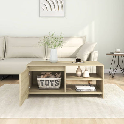 Tavolino da Salotto Rovere Sonoma 102x50x45cm Legno Multistrato | homemem39
