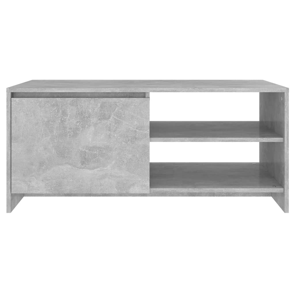 Tavolino Salotto Grigio Cemento 102x50x45 cm Legno Multistrato | homemem39