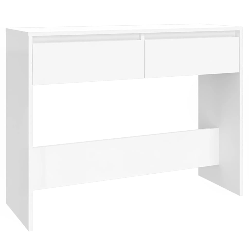 Tavolo Consolle Bianco 100x35x76,5 cm in Truciolato - homemem39
