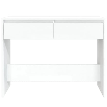 Tavolo Consolle Bianco 100x35x76,5 cm in Truciolato - homemem39