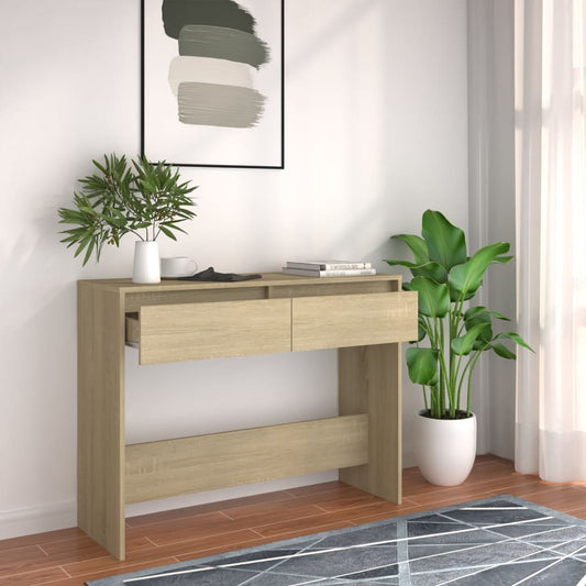 Tavolo Consolle Rovere Sonoma 100x35x76,5 cm in Truciolato - homemem39