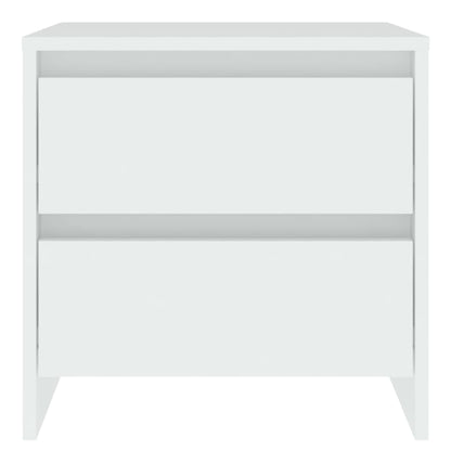 Comodino Bianco 45x34,5x44,5 cm in Legno Ingegnerizzato - homemem39