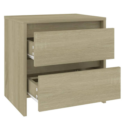 Comodini 2 pz Rovere Sonoma 45x34,5x44,5 cm in Truciolato - homemem39