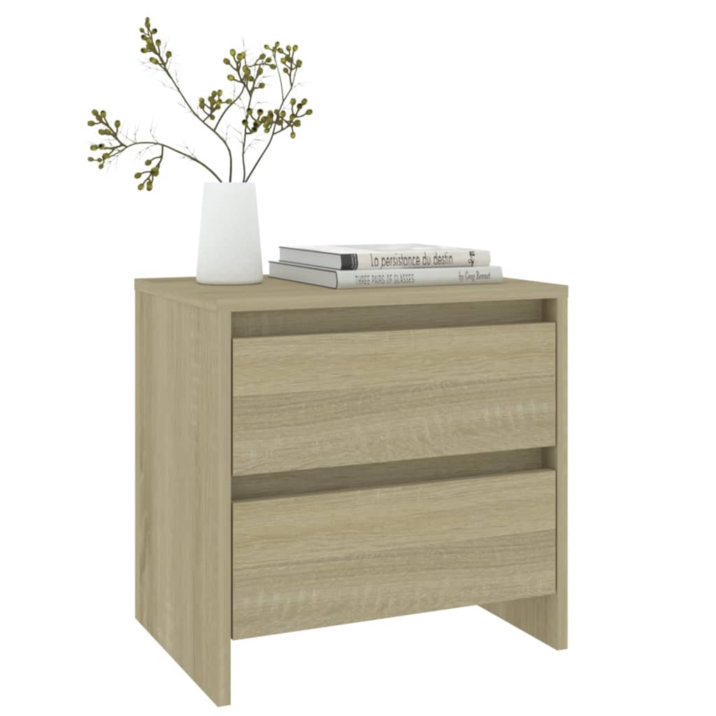 Comodini 2 pz Rovere Sonoma 45x34,5x44,5 cm in Truciolato - homemem39