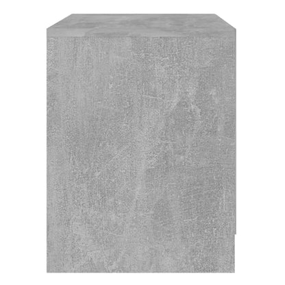 Comodino Grigio Cemento 45x34,5x44,5 cm in Truciolato - homemem39