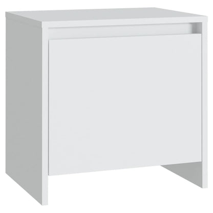Comodino Bianco 45x34x44,5 cm in Truciolato - homemem39