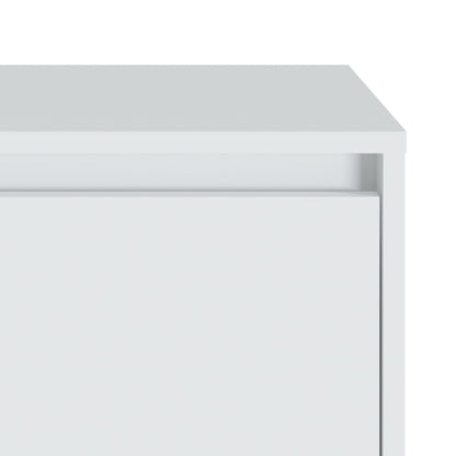 Comodino Bianco 45x34x44,5 cm in Truciolato - homemem39