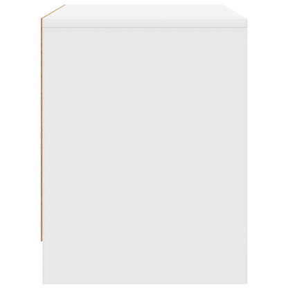 Comodini 2 pz Bianchi 45x34x44,5 cm in Truciolato
