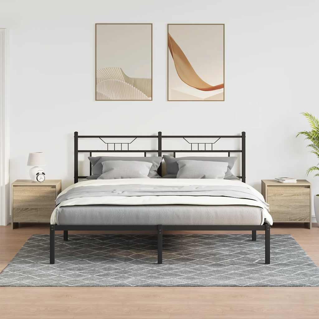 Comodini 2 pz Rovere Sonoma 45x34x44,5 cm in Truciolato | homemem39