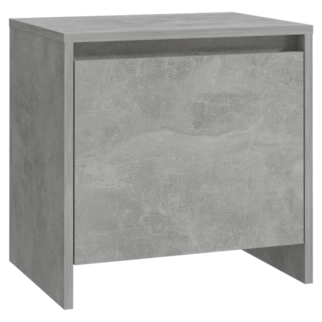 Comodino Grigio Cemento 45x34x44,5 cm in Truciolato - homemem39