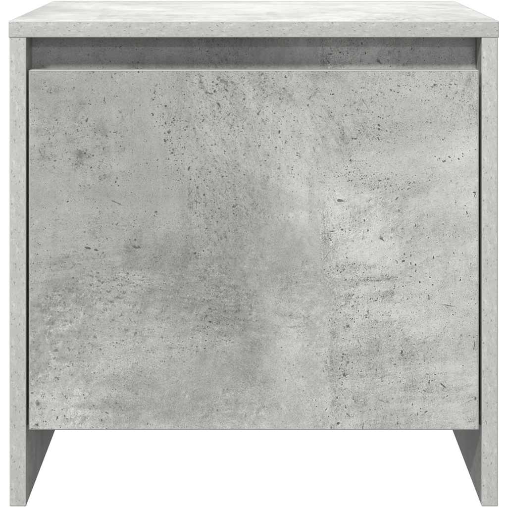 Comodini 2 pz Grigio Cemento 45x34x44,5 cm in Truciolato | homemem39