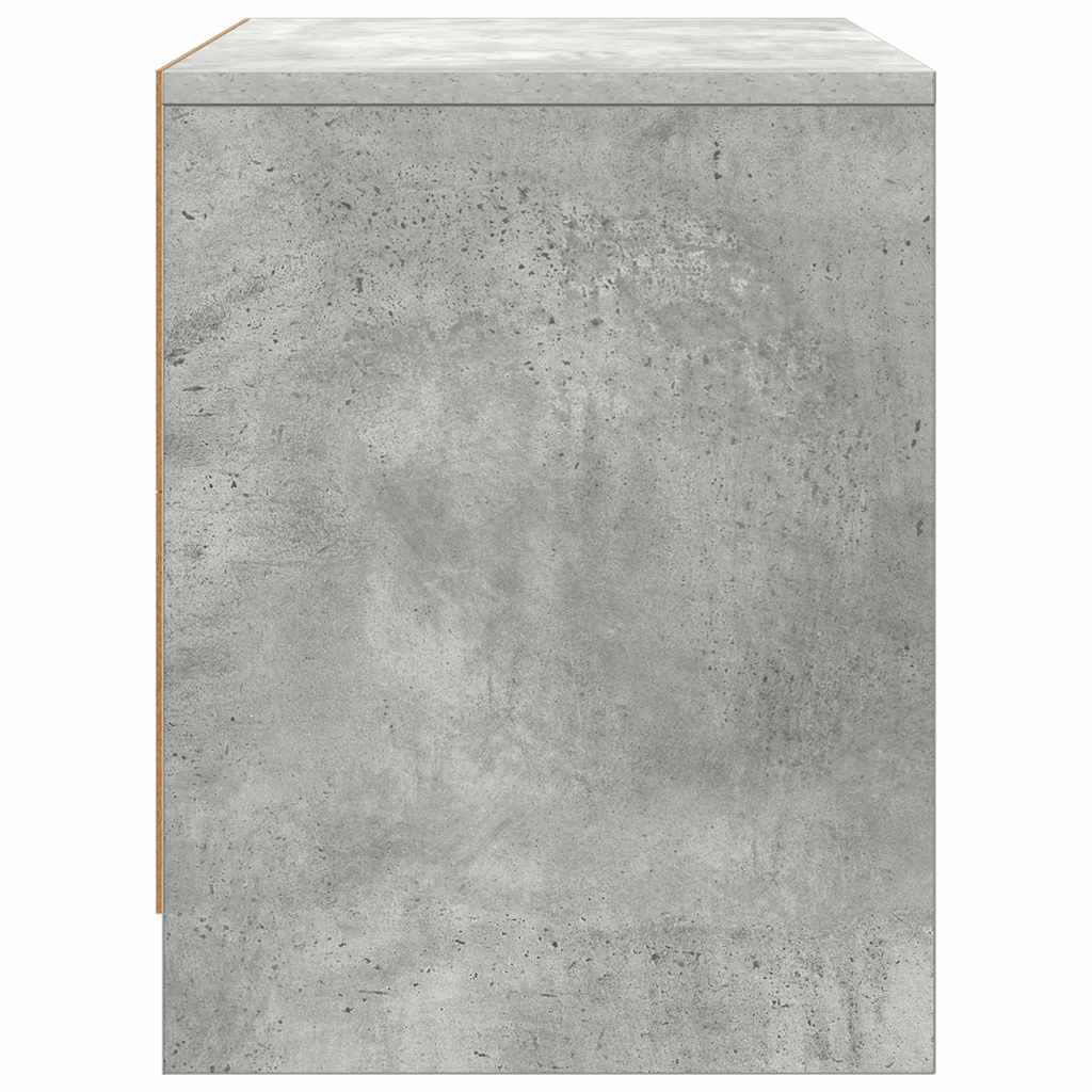 Comodini 2 pz Grigio Cemento 45x34x44,5 cm in Truciolato | homemem39