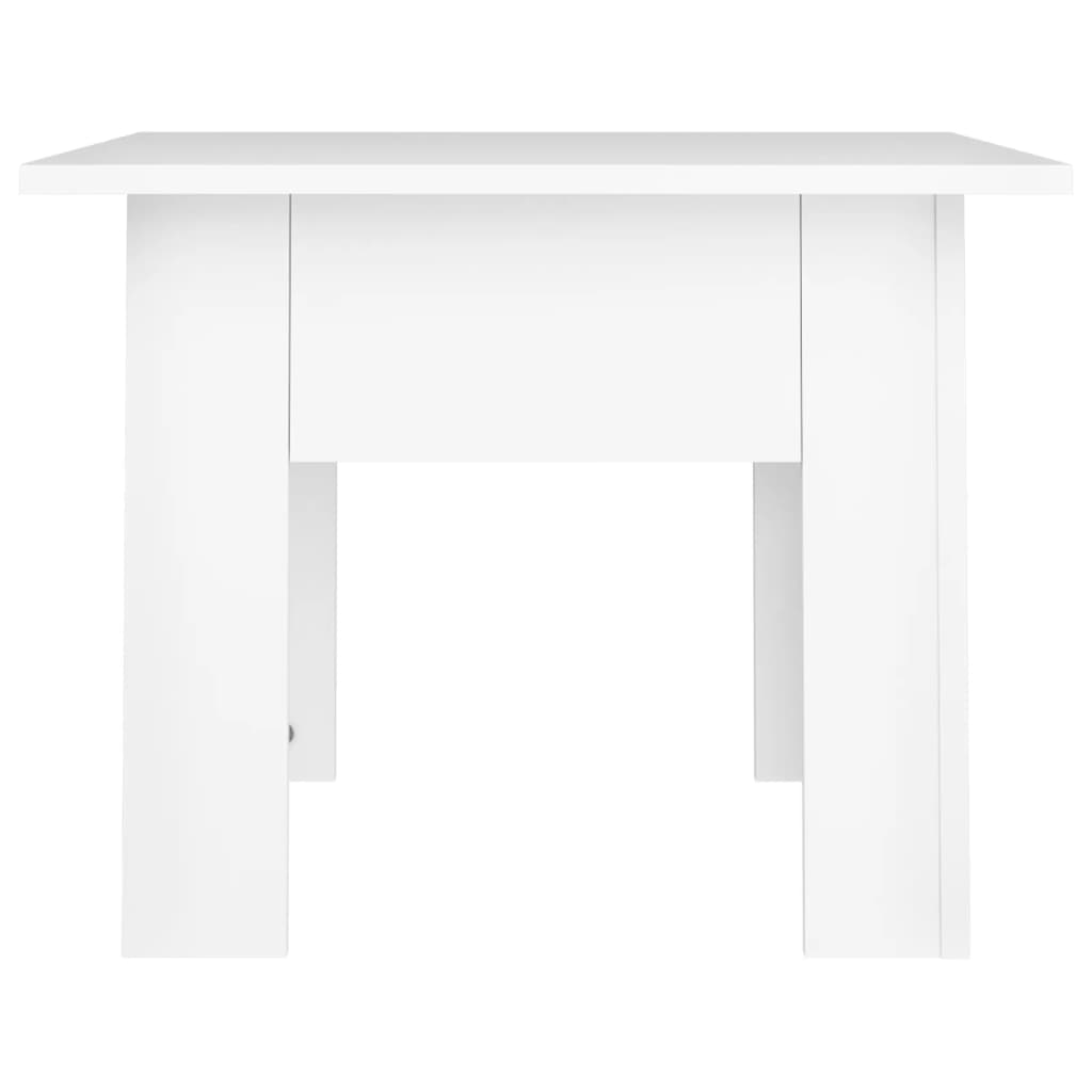 Tavolino da Salotto Bianco 55x55x42 cm in Legno Multistrato | homemem39