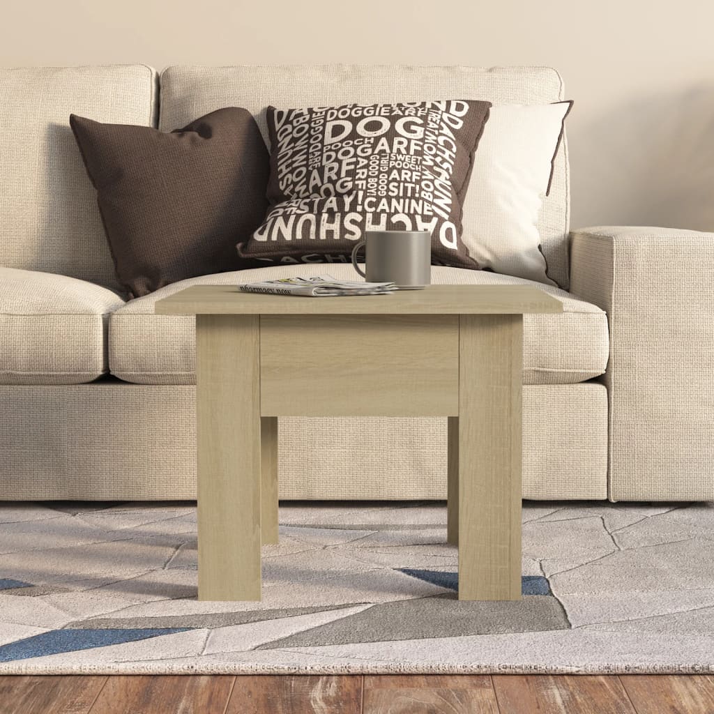 Tavolino da Salotto Rovere Sonoma 55x55x42 cm in Truciolato | homemem39