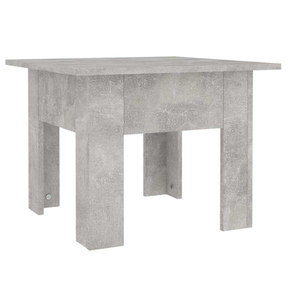 Tavolino da Caffè Grigio Cemento 55x55x42 cm in Truciolato