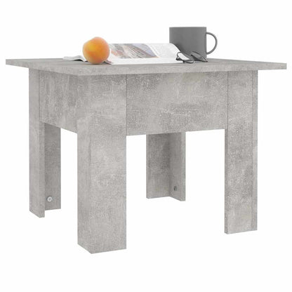 Tavolino da Caffè Grigio Cemento 55x55x42 cm in Truciolato