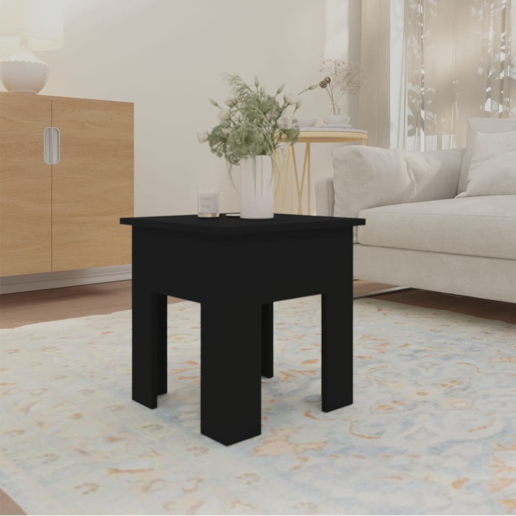Tavolino da Salotto Nero 40x40x42 cm in Truciolato | homemem39